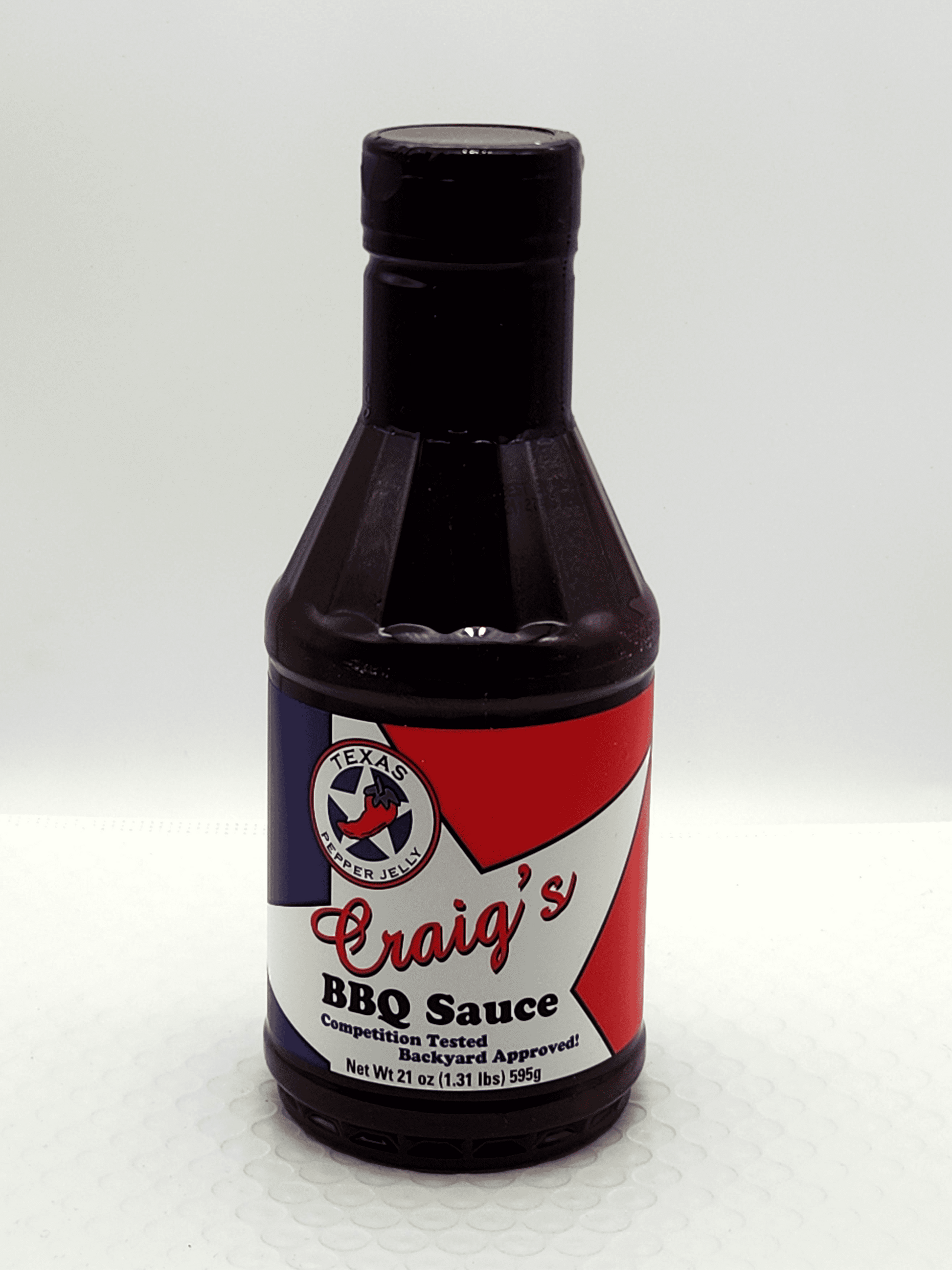 Bottle of Texas Craig's BBQ Sauce