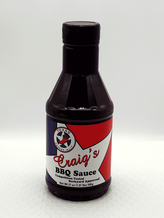 Bottle of Texas Craig's BBQ Sauce 